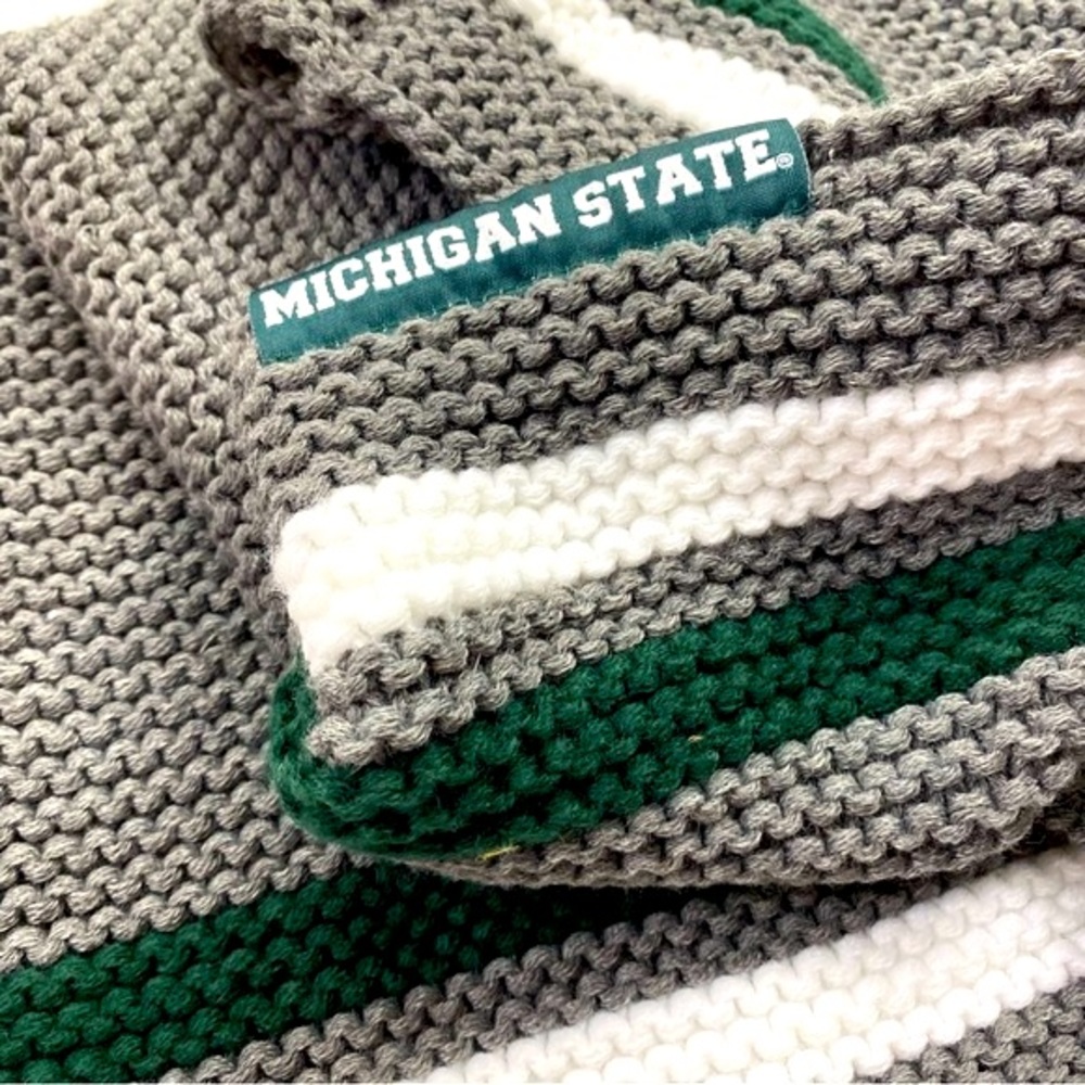 Michigan State Knitted Infinity Scarf - Picture 4 of 4